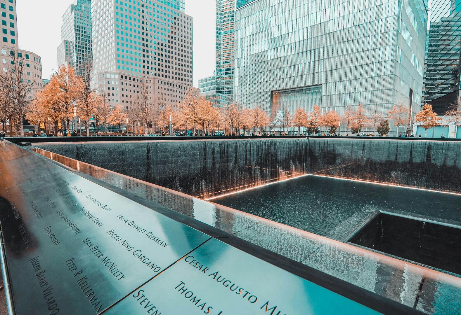 9/11 Memorial Reflecting Pools with Names
